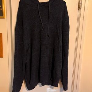 Black Hooded Sweater